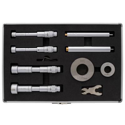 Indvendig 3-punkt mikrometre i sæt 20-50 mm inkl. forlænger og kontrolringe